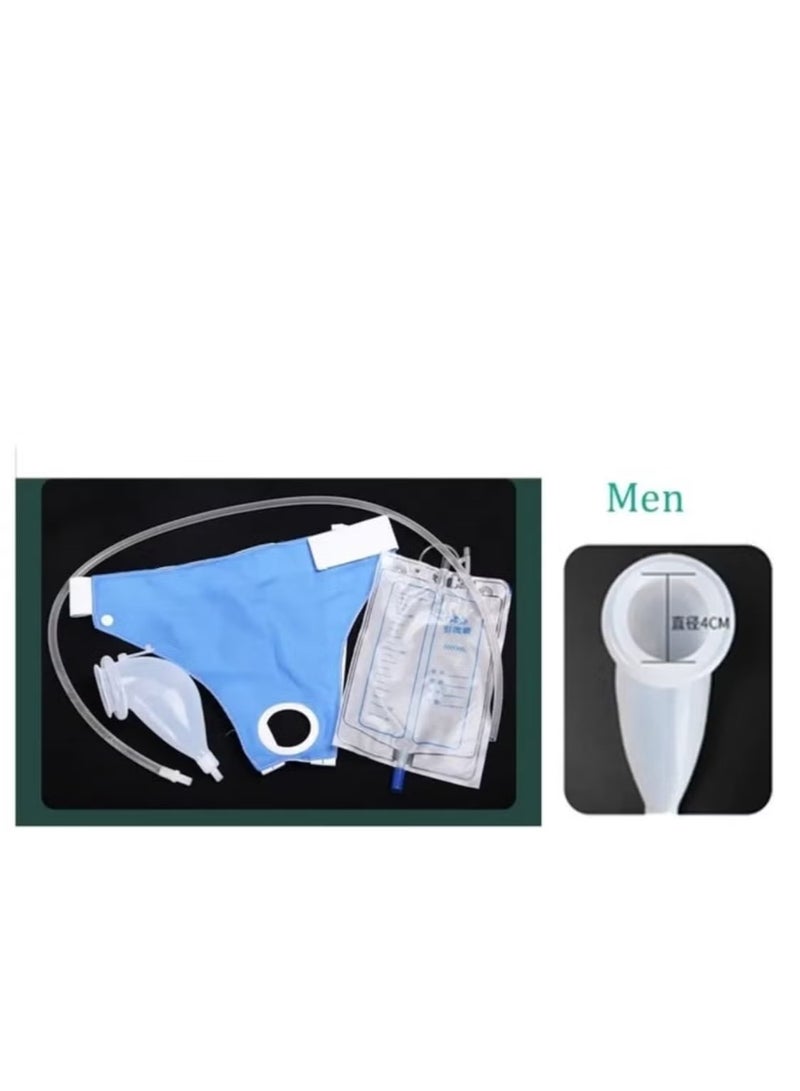 حقيبة شورت السلس تجميع لطريح الفراش مع كيسين قابلة لاعادة الاستخدام من السيليكون حقيبة محمولة قابلة للارتداء - Image 4